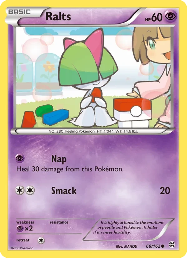 Ralts 68/162 BREAKthrough Pokémon card