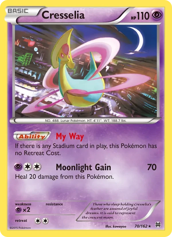 Cresselia 70/162 BREAKthrough Pokémon card