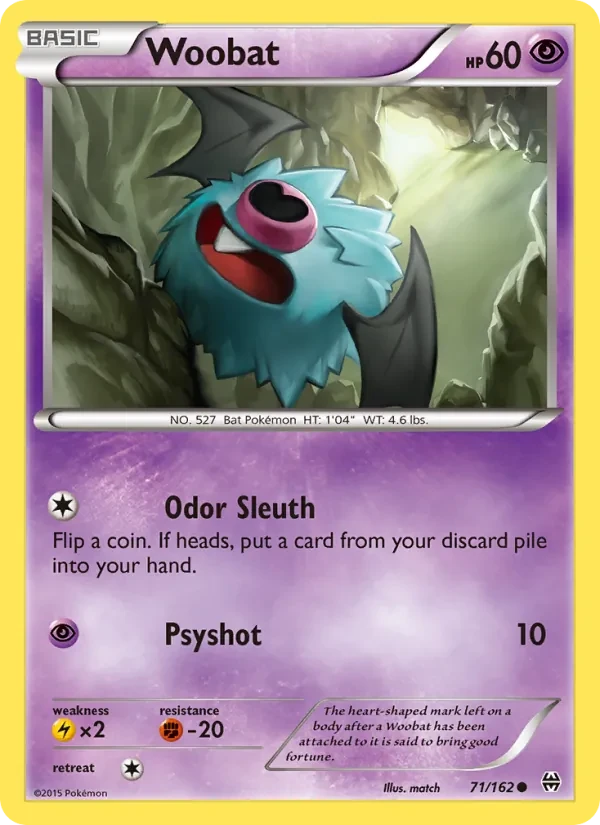 Woobat 71/162 BREAKthrough Pokémon card