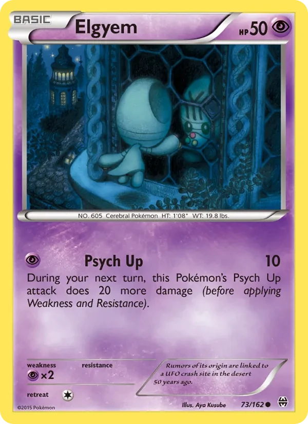 Elgyem 73/162 BREAKthrough Pokémon card