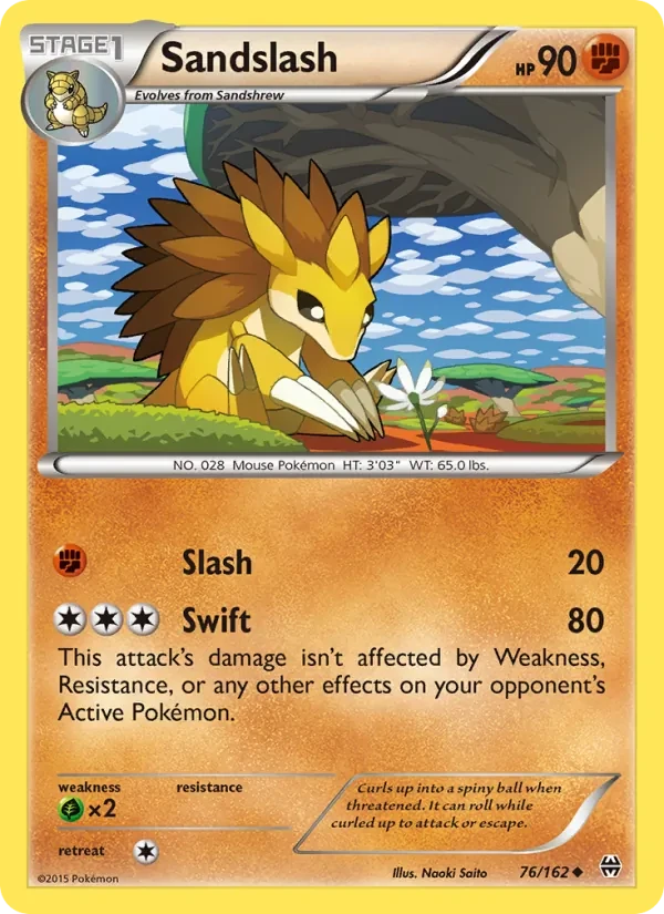 Sandslash 76/162 BREAKthrough Pokémon card