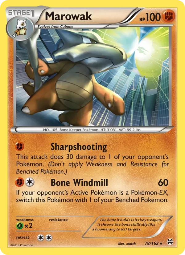 Marowak 78/162 BREAKthrough Pokémon card