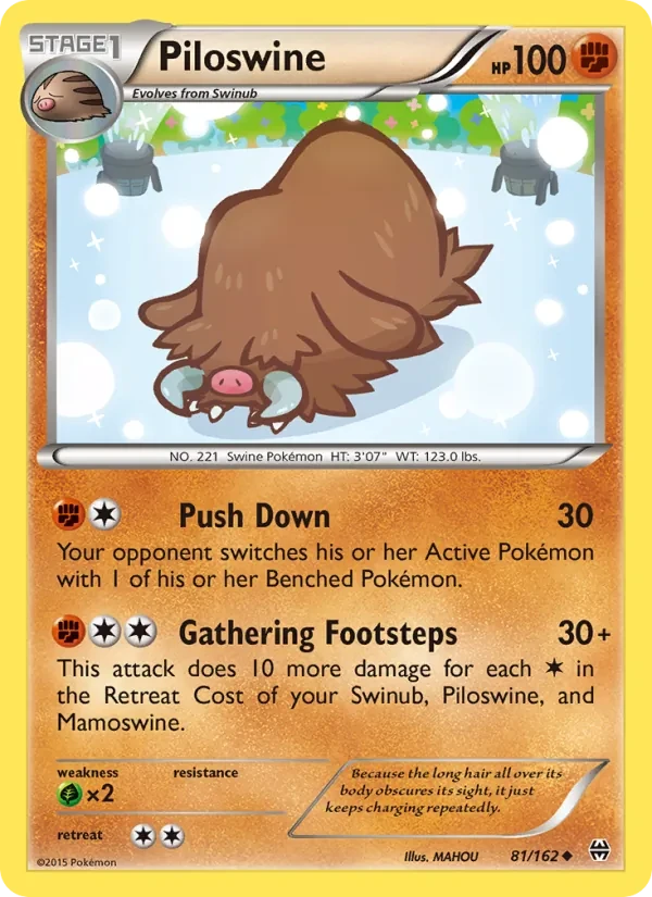 Piloswine 81/162 BREAKthrough Pokémon card