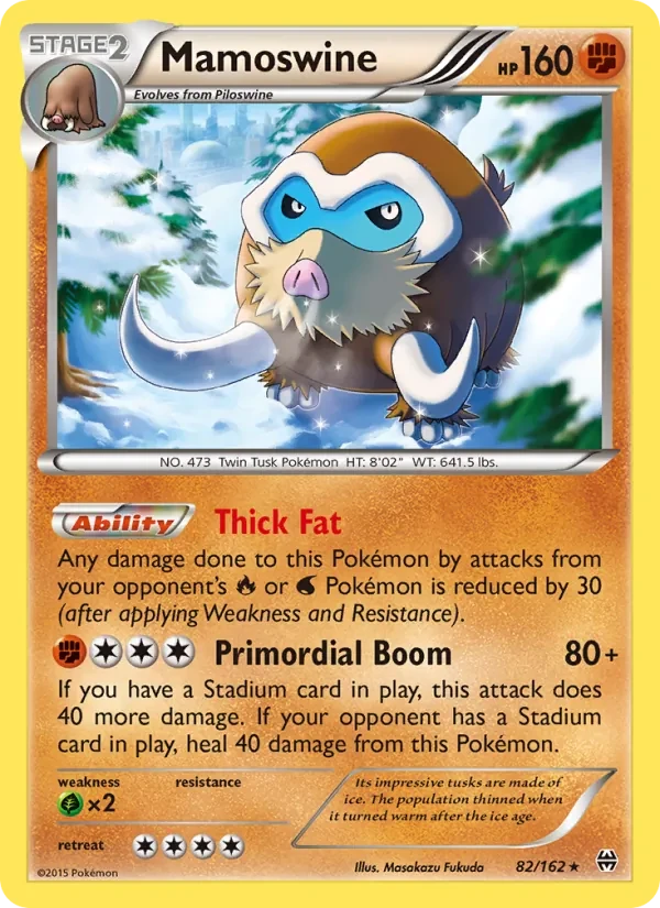 Mamoswine 82/162 BREAKthrough Pokémon card