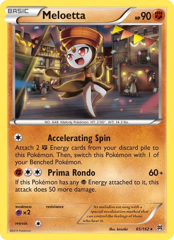 Meloetta 85/162 BREAKthrough Pokémon Karte