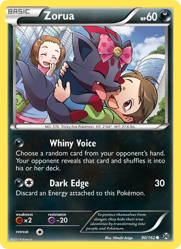 Zorua 90/162 BREAKthrough Pokémon card