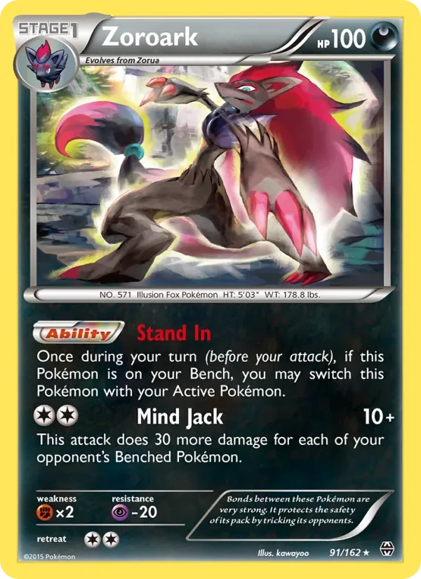 Zoroark 91/162 BREAKthrough Pokémon card