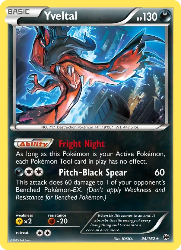 Yveltal 94/162 BREAKthrough Pokémon card