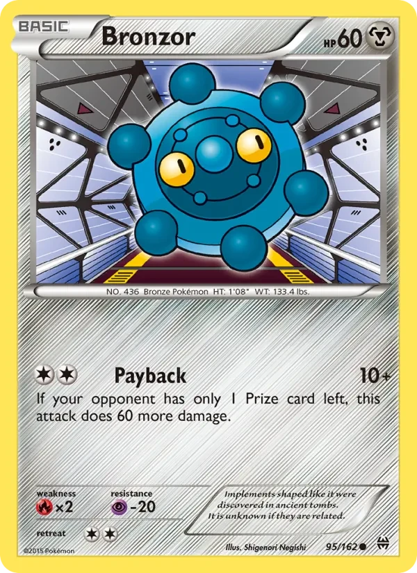 Carta Pokémon Bronzor 95/162 BREAKthrough