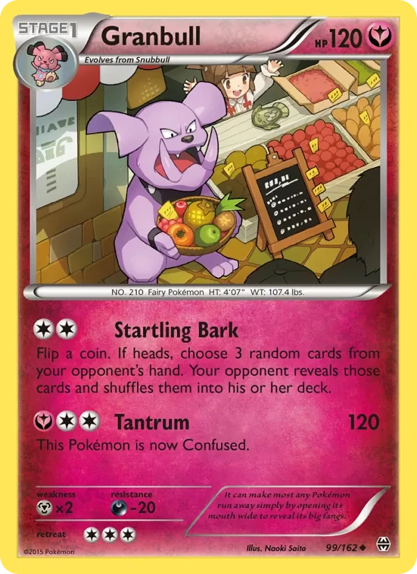 Carte Pokémon Granbull 99/162 BREAKthrough