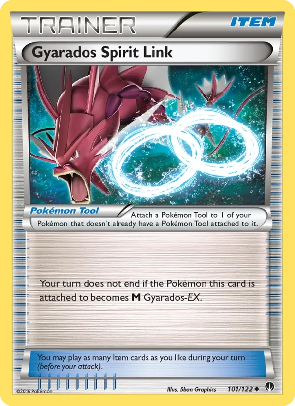 Carta Pokémon Gyarados Spirit Link 101/122 BREAKpoint