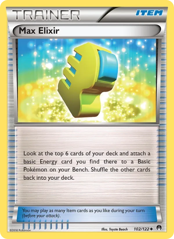 Max Elixir 102/122 BREAKpoint Pokémon card