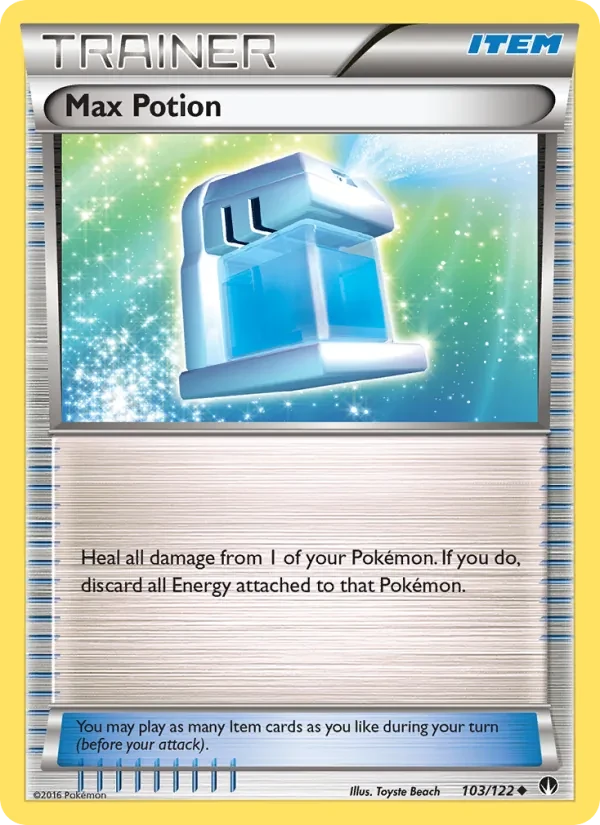 Max Potion 103/122 BREAKpoint Pokémon card