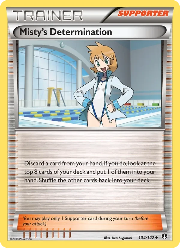 Misty's Determination 104/122 BREAKpoint Pokémon card