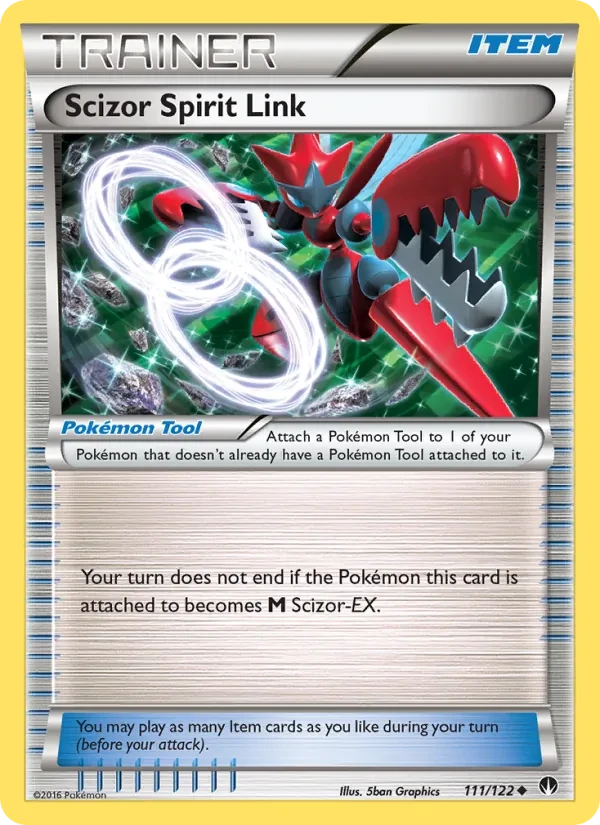 Scizor Spirit Link 111/122 BREAKpoint Pokémon card