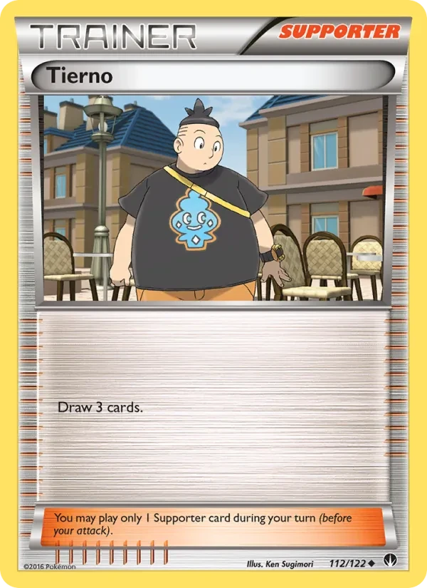 Tierno 112/122 BREAKpoint Pokémon card