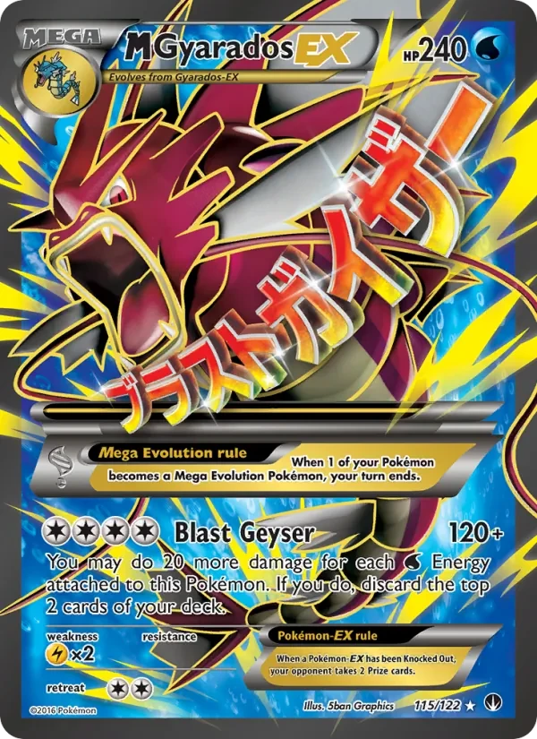 M Gyarados EX 115/122 BREAKpoint Pokémon card