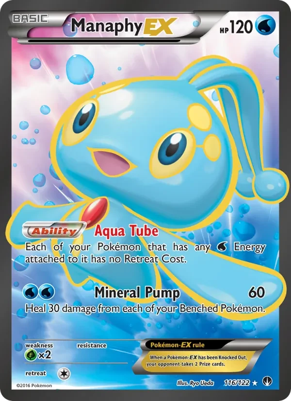 Manaphy EX 116/122 BREAKpoint Pokémon card