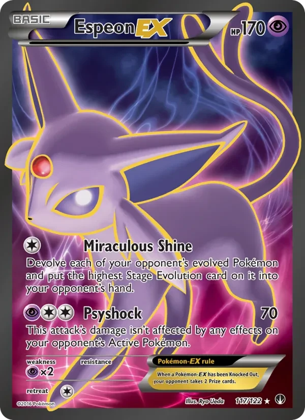 Espeon EX 117/122 BREAKpoint Pokémon card