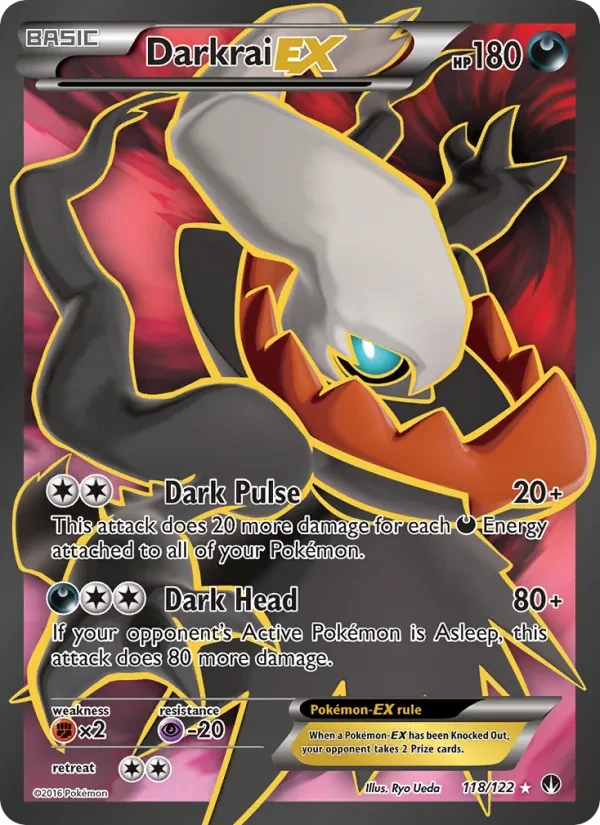 Darkrai EX 118/122 BREAKpoint Pokémon card