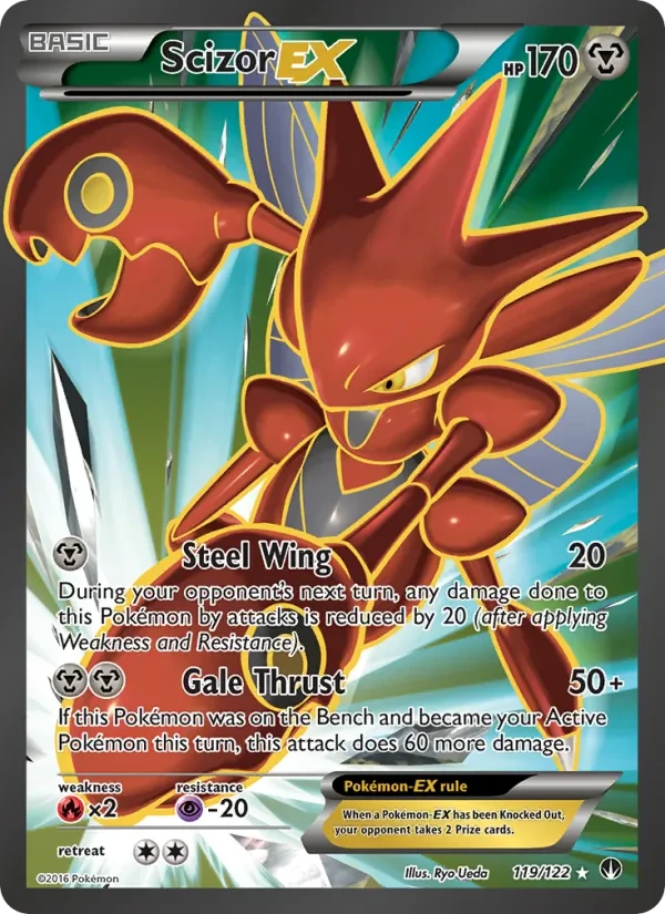 Scizor EX 119/122 BREAKpoint Pokémon card