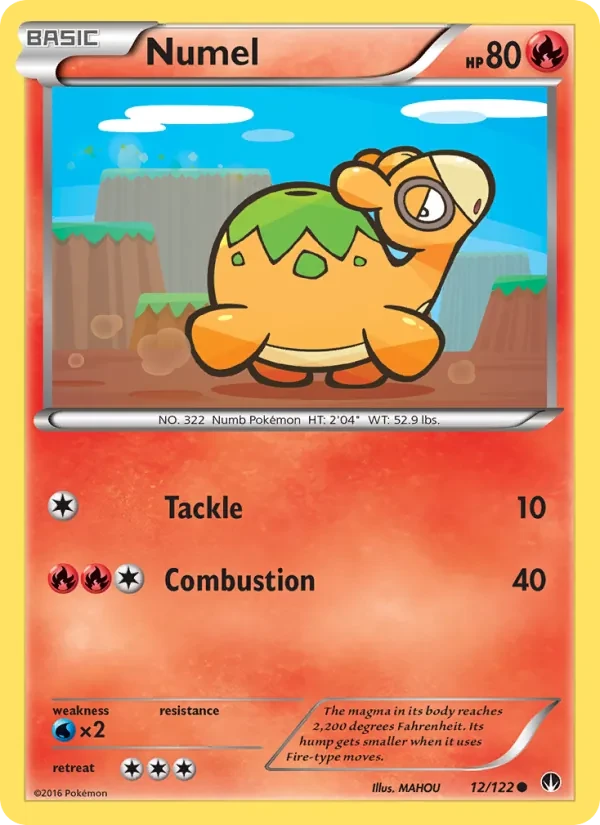 Numel 12/122 BREAKpoint Pokémon Karte