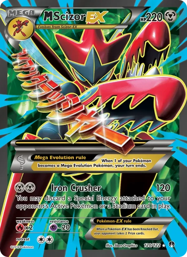 M Scizor EX 120/122 BREAKpoint Pokémon card