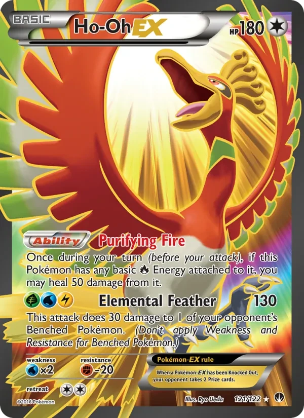 Ho-Oh EX 121/122 BREAKpoint Pokémon Karte