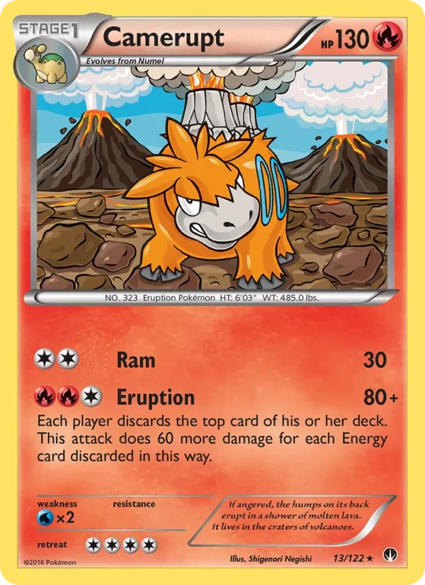 Carte Pokémon Camerupt 13/122 BREAKpoint