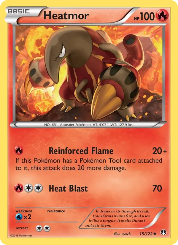 Heatmor 15/122 BREAKpoint Pokémon card