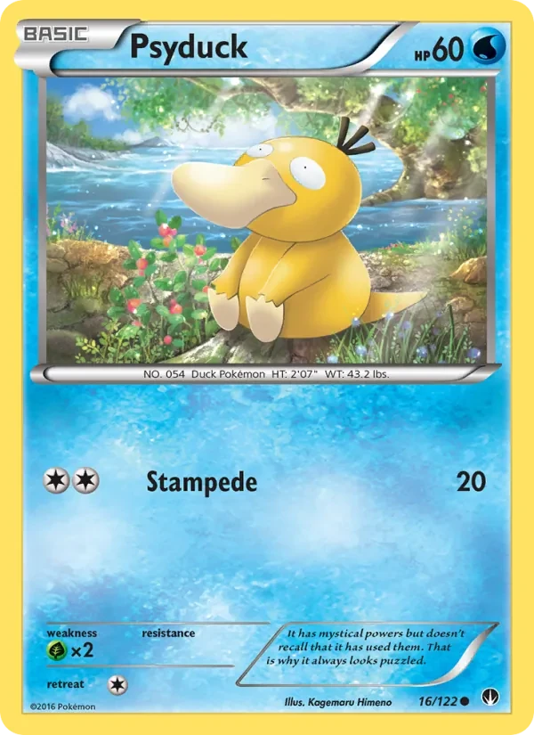 Psyduck 16/122 BREAKpoint Pokémon card
