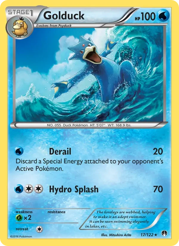Golduck 17/122 BREAKpoint Pokémon Karte