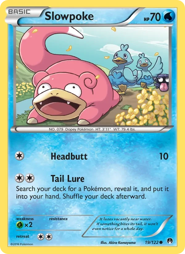 Slowpoke 19/122 BREAKpoint Pokémon card