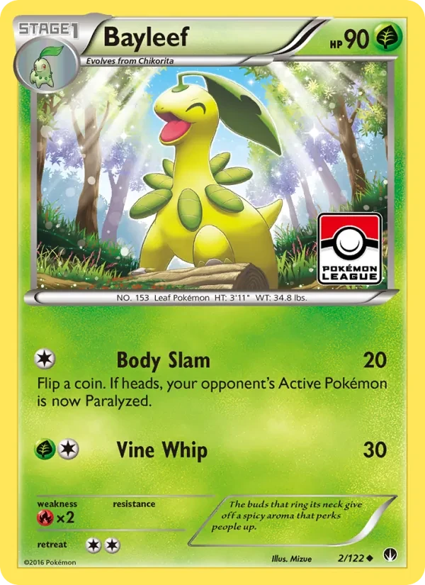 Bayleef 2/122 BREAKpoint Pokémon card