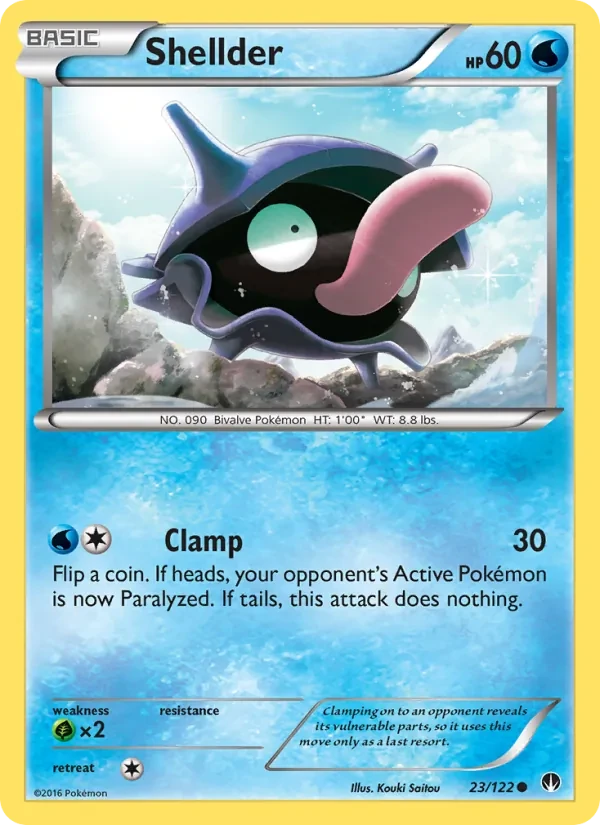 Shellder 23/122 BREAKpoint Pokémon card
