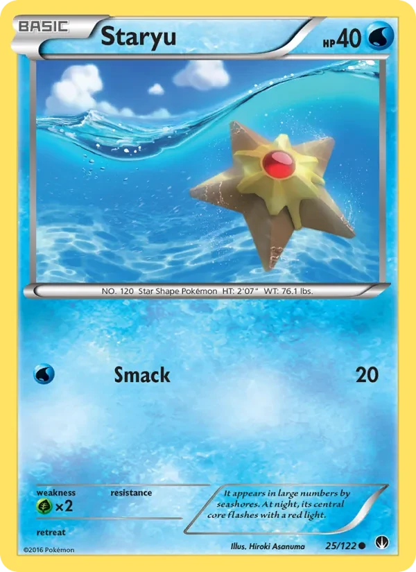 Staryu 25/122 BREAKpoint Pokémon card