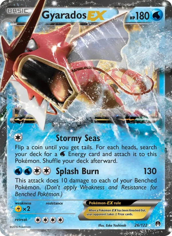 Gyarados EX 26/122 BREAKpoint Pokémon card