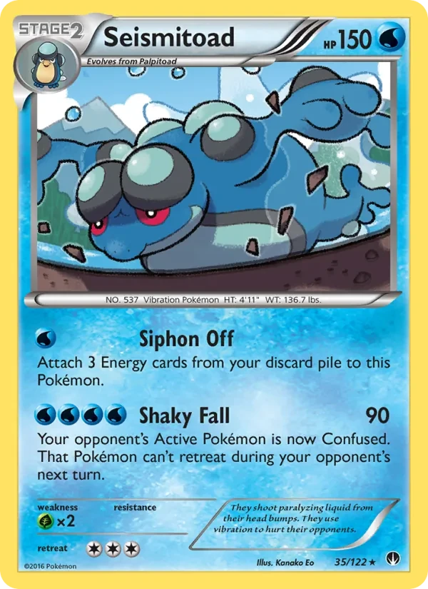 Carte Pokémon Seismitoad 35/122 BREAKpoint