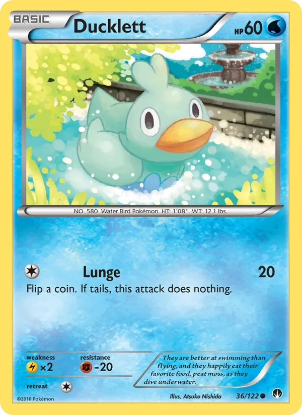 Carte Pokémon Ducklett 36/122 BREAKpoint