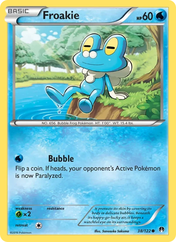 Froakie 38/122 BREAKpoint Pokémon card