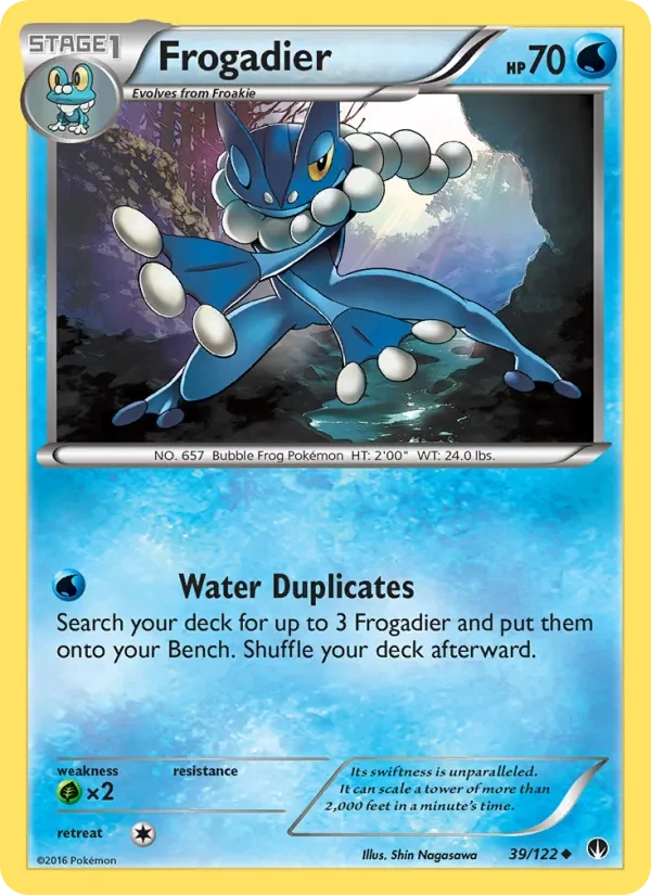 Frogadier 39/122 BREAKpoint Pokémon Karte