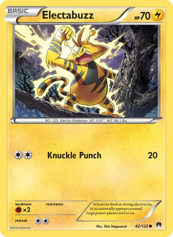 Electabuzz 42/122 BREAKpoint Pokémon card