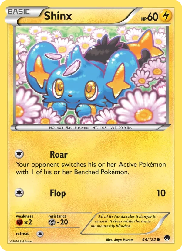 Shinx 44/122 BREAKpoint Pokémon card
