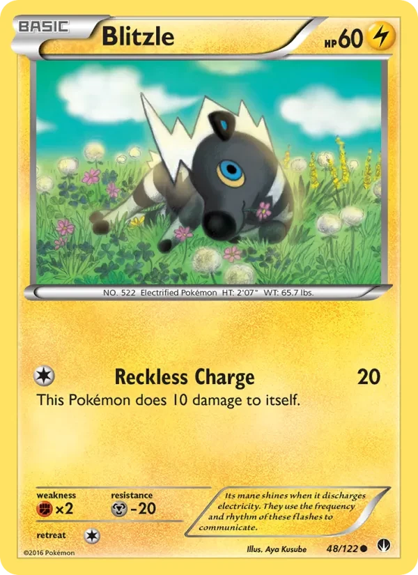 Blitzle 48/122 BREAKpoint Pokémon Karte