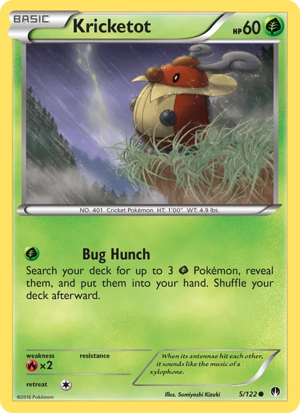 Kricketot 5/122 BREAKpoint Pokémon card