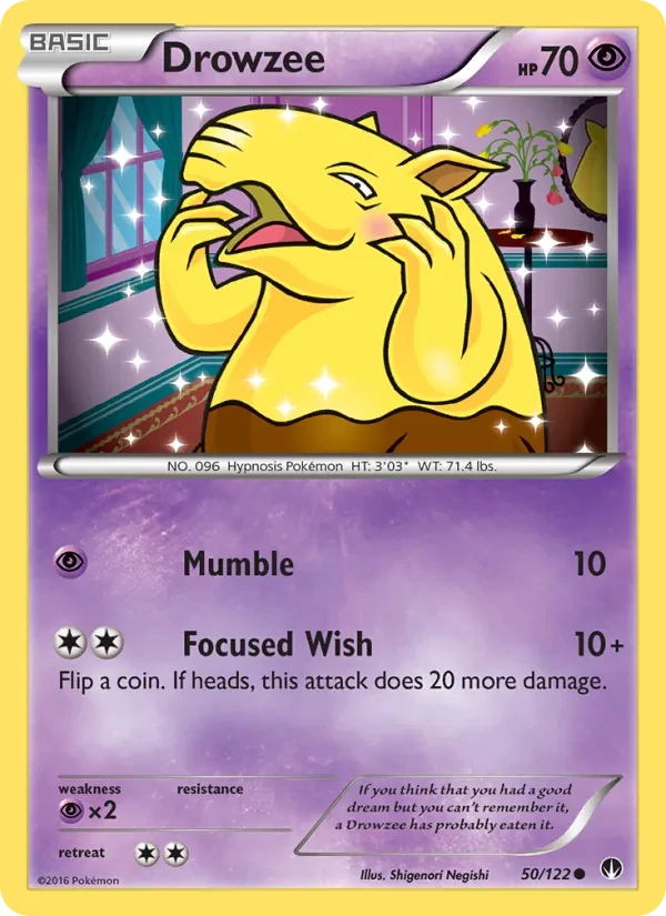 Carta Pokémon Drowzee 50/122 BREAKpoint