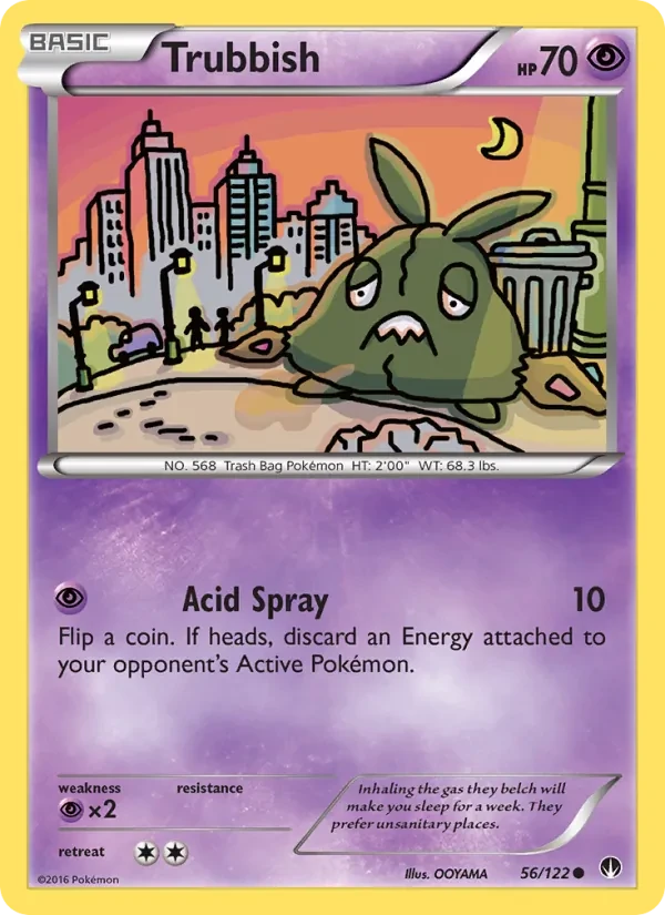 Trubbish 56/122 BREAKpoint Pokémon Karte