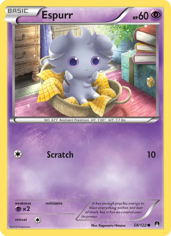 Carta Pokémon Espurr 58/122 BREAKpoint