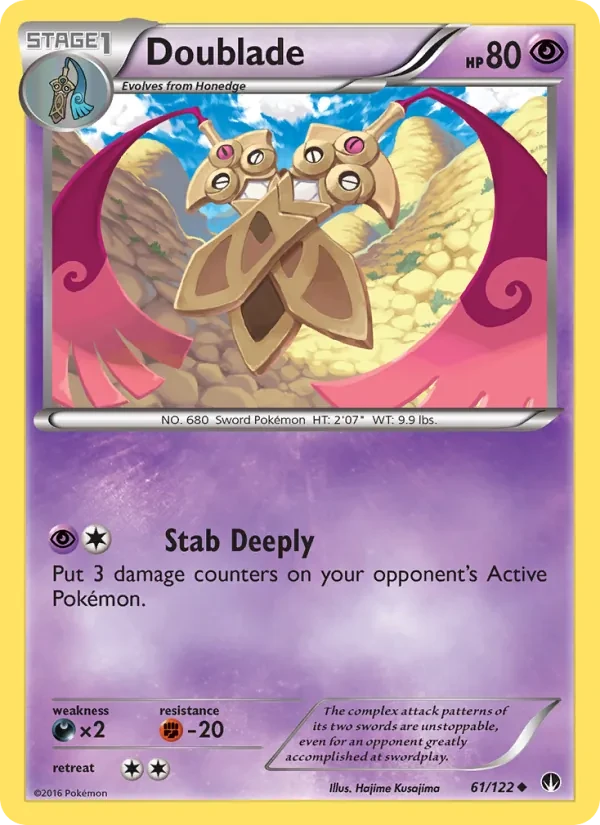 Doublade 61/122 BREAKpoint Pokémon card