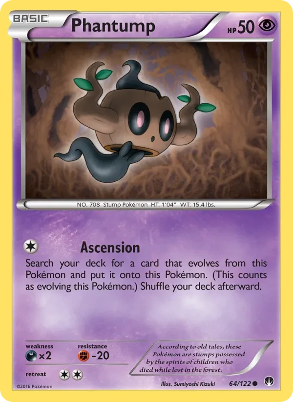 Phantump 64/122 BREAKpoint Pokémon card